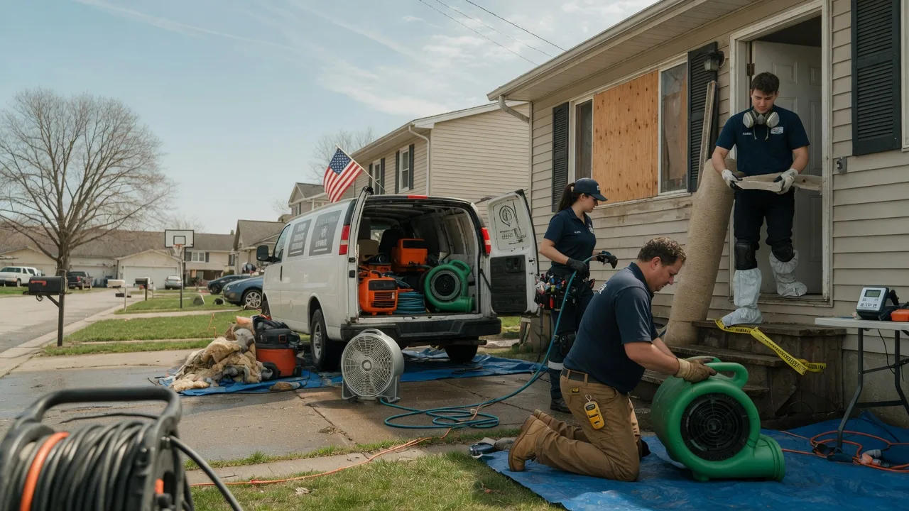 Water Damage Restoration in Benton, IL near me